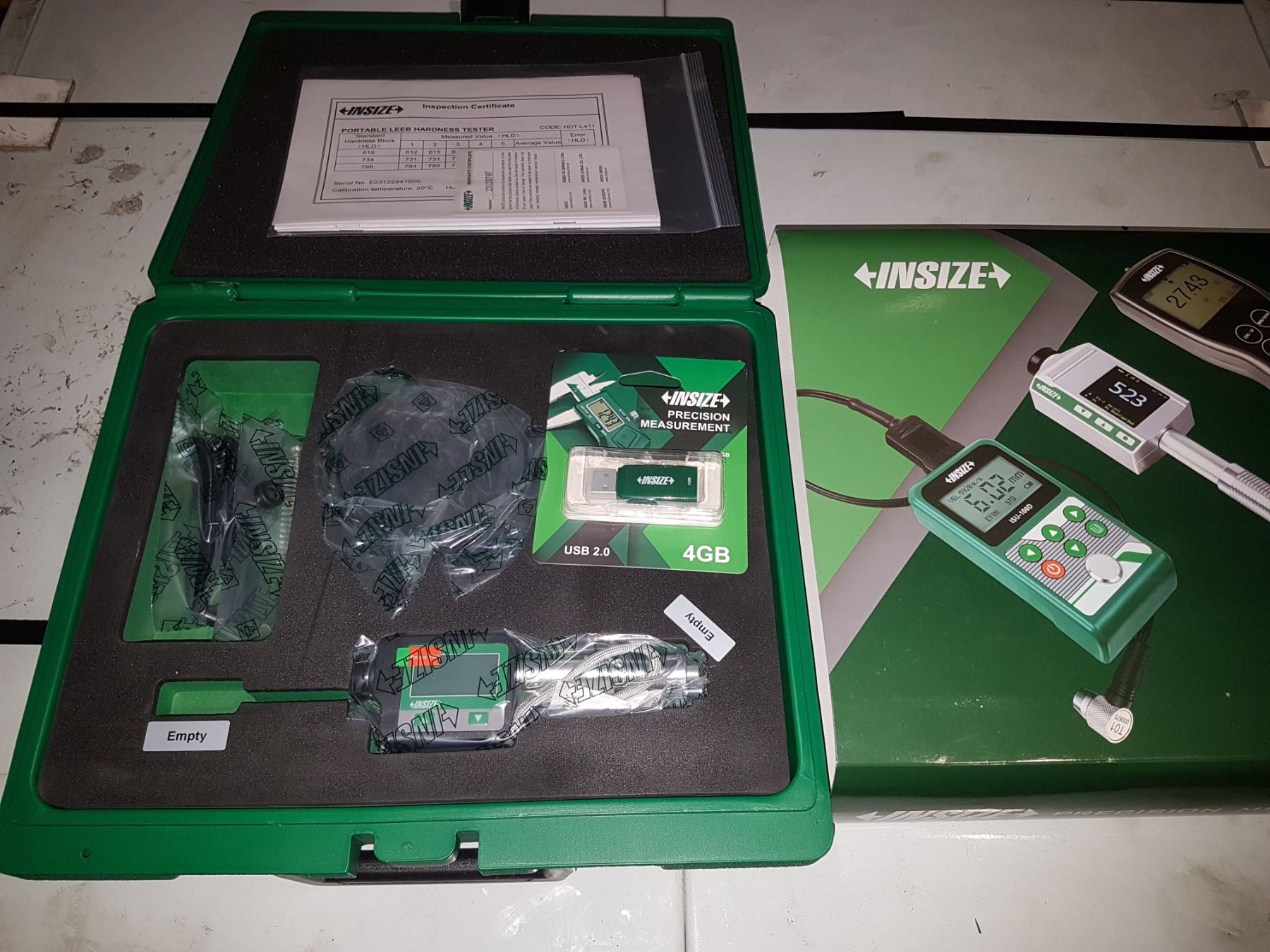 Insize Durometer UNCLAIMED New Insize PORTABLE LEEB HARDNESS TESTER