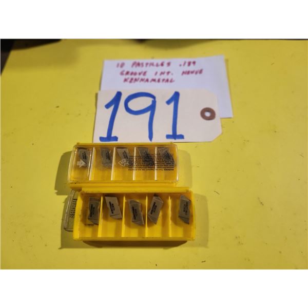 New Kennametal Groove Interieur .189"