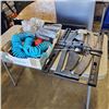 Image 1 : TV MOUNT AND ASSORTED TOOLS