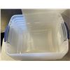 Image 3 : 12 SMALL TOTES AND BINS WITH LIDS