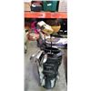 Image 2 : GOLF BAG WITH ASSORTED GOLF CLUBS