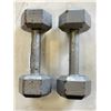 Image 2 : TWO 10LB DUMBELLS