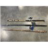 Image 3 : FISHING TACKLEBOX, NET AND RODS WITH REELS