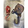 Image 2 : LOT OF PULLEYS AND YALE WINCH