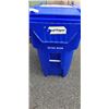 Image 2 : LARGE BLUE ROLLING RECYCLING BIN