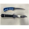 Image 2 : ONE HUNTING KNIFE AND ONE FISHING KNIFE