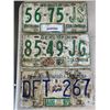Image 2 : LOT OF 12 VINTAGE LICENSE PLATES