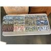 Image 1 : LOT OF 12 VINTAGE LICENSE PLATES