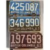 Image 2 : LOT OF 12 VINTAGE LICENSE PLATES