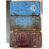 Image 3 : LOT OF 12 VINTAGE LICENSE PLATES