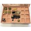 Image 2 : 2 JEWELLERY BOXES W/ CONTENTS