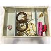 Image 5 : 2 JEWELLERY BOXES W/ CONTENTS
