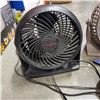 Image 2 : SONY CD PLAYER, STAINLESS TRASH CAN AND TWO TABLE FANS
