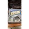 Image 2 : SMALL WICKER STORAGE TRUNK W/ COLLECTIBLES