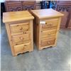 Image 1 : PINE NIGHTSTANDS, MATCHING PAIR