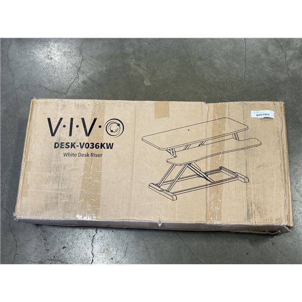 VIVO WHITE DESK RISER