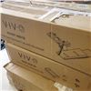 Image 2 : VIVO TRIPLE MONITOR DESK MOUNT WITH UNDER DESK KEYBOARD TRAY AND DESK ACCESORY WORKSPACE KIT