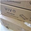 Image 3 : VIVO TRIPLE MONITOR DESK MOUNT WITH UNDER DESK KEYBOARD TRAY AND DESK ACCESORY WORKSPACE KIT