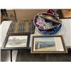 Image 1 : ASSORTED SOMBREROS AND 2 NATIVE PRINTS