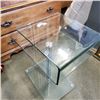 Image 2 : MODERN GLASS TWO TIER SIDE TABLE
