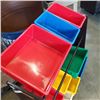 Image 2 : SHOE RACK AND STACK OF BINS