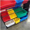 Image 3 : SHOE RACK AND STACK OF BINS