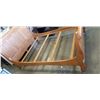 Image 2 : QUEENSIZE OAK SLEIGH BEDFRAME