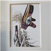 Image 2 : NATIVE MASK PRINT AND SMALL TOTEM POLE