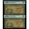 Image 1 : Martinique, Banque de la Martinique ND (1942) 100 Francs Issued Banknote, two PMG graded Fine 12 (Pi