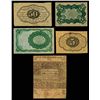 Image 2 : Colonial and Fractional Currency Quintet, ca. 1775 to 1864,