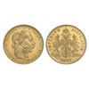 Image 1 : Austria, 1892, 8 Florins / 20 Francs, Gold, AU -BU,