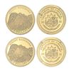 Image 1 : Liberia, 2001, $25 "World's Smallest Gold Coin", Lot of 2 Proof Coins,