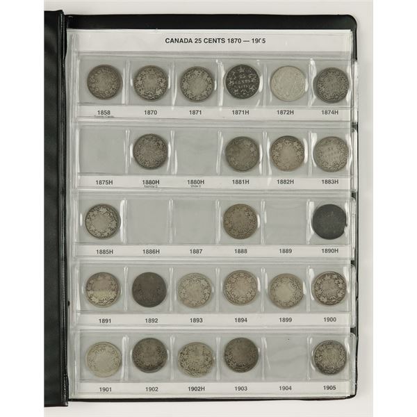 Canada, Quarter & Half Dollar Collection, 1858-2017.,