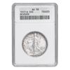 Image 1 : 1917-D Walking Liberty Half Dollar. Mint mark on reverse, ANACS AU 58,