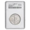 Image 1 : 1917-S Walking Liberty Half Dollar. Mint mark on reverse, ANACS MS 61,