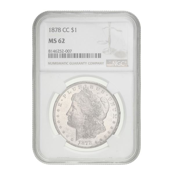 1878-CC Morgan Dollar NGC MS62,