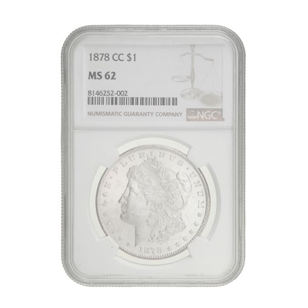 1878-CC Morgan Dollar NGC MS62,