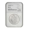 Image 1 : 1878 Morgan Dollar. 8 Tail Feathers NGC MS62,
