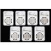 Image 1 : 1879-O Morgan Dollar NGC MS 61, Group of seven coins,