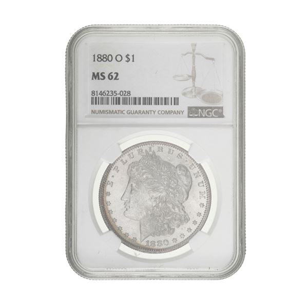 1880-O Morgan Dollar NGC MS62,