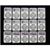 Image 2 : 1881-S Morgan Dollar NGC AU58 to MS 64, Group of 15 coins,