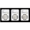Image 1 : 1880-O Morgan Dollar NGC MS60, Group of three coins,