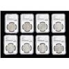 Image 1 : 1880-O Morgan Dollar NGC MS61, Group of eight coins,