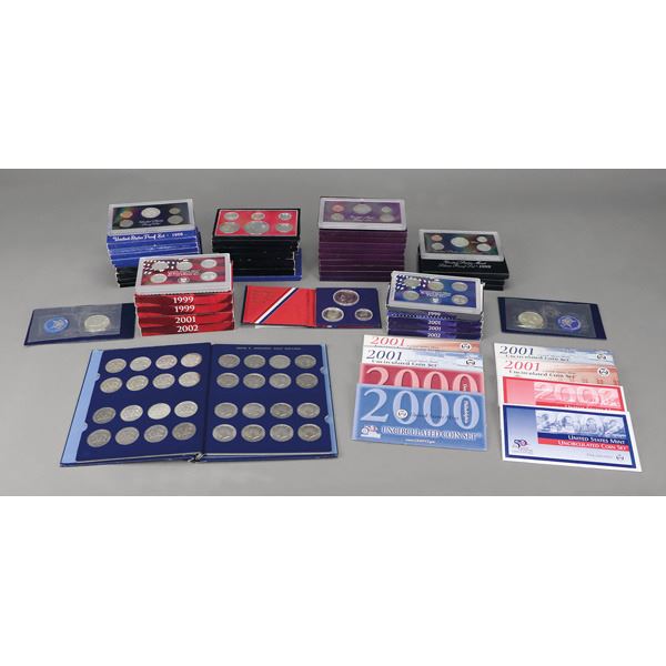 Proof and Uncirculated Set Collection, ca. 1968-2002.,