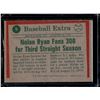 Image 2 : Nolan Ryan 1975 Topps '74 Highlights - Ryan fans 300 for 3rd year in a row. #5