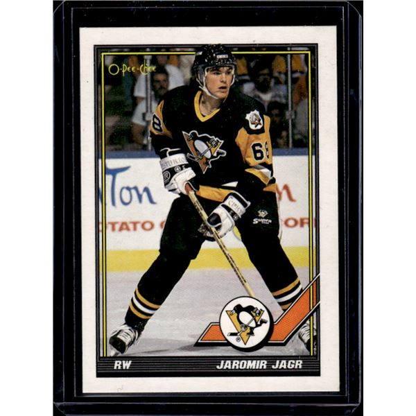 Jaromir Jagr Rookie Card 1991 O-Pee-Chee #40