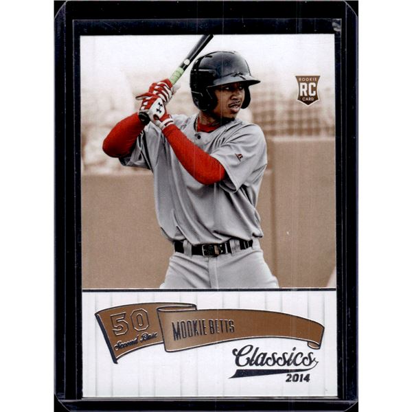 Mookie Betts ROOKIE CARD 2014 Panini Classics #169