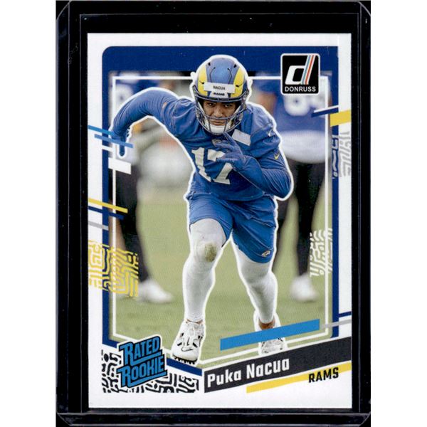Puka Nacua Rookie Card 2023 Panini Donruss #357