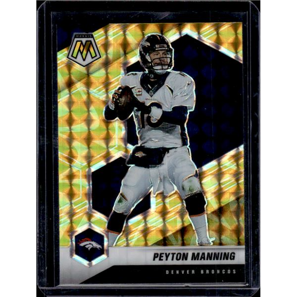 Peyton Manning 2021 Panini Mosaic Yellow Mosaic Prizm #67