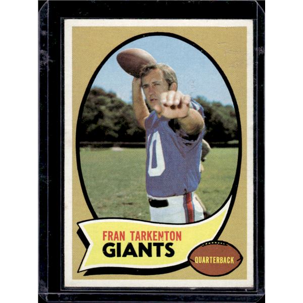 Fran Tarkenton 1970 Topps #80. Check the picture you'll see that it's in great shape!